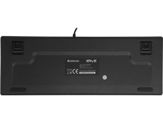 Клавиатура проводная игровая DEFENDER Hawk GK-418 черный